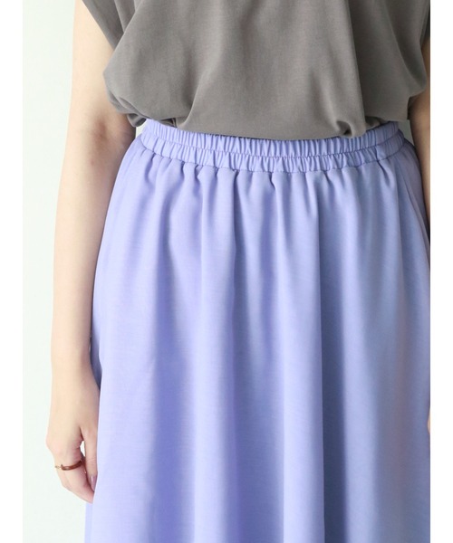 Te chichi（テチチ）の「シアーイレヘムギャザースカート（スカート・レディース・パープル/グレー/モカ・ﾌﾘ-）」の11枚目の写真