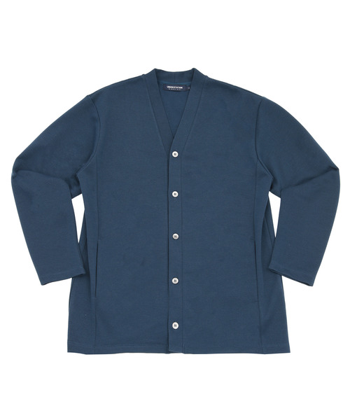 UNION STATION（ユニオンステーション）の「【カルゼマテリアル】ストレッチ5ボタンカーディガン（カーディガン/ボレロ・メンズ・ブラック/ブラウン/ブルー・LL/M/L）」の8枚目の写真