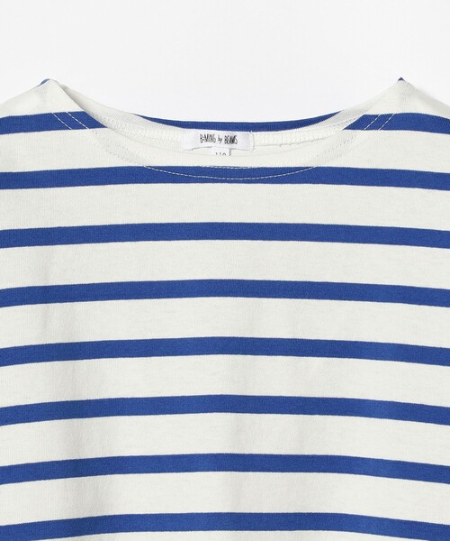 B:MING by BEAMS（ビーミングバイビームス）の「B:MING by BEAMS / ボートネック ボーダー Tシャツ（90~140cm）（Tシャツ/カットソー・キッズ・ベージュ/ブルー/グリーン/カーキ/レッド/オリーブ/ブラウン/イエロー/ブラック/ブルー系その他3/オレンジ系その他6・90/100/110/120/130/140/150）」の22枚目の写真