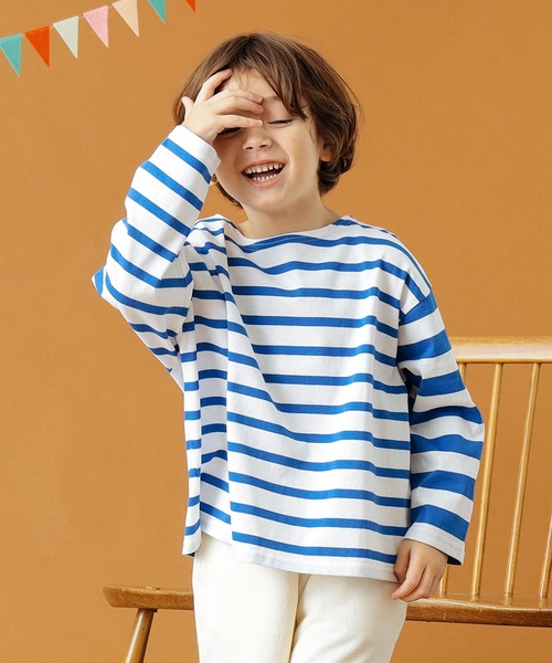 B:MING by BEAMS / ボートネック ボーダー Tシャツ（90~140cm