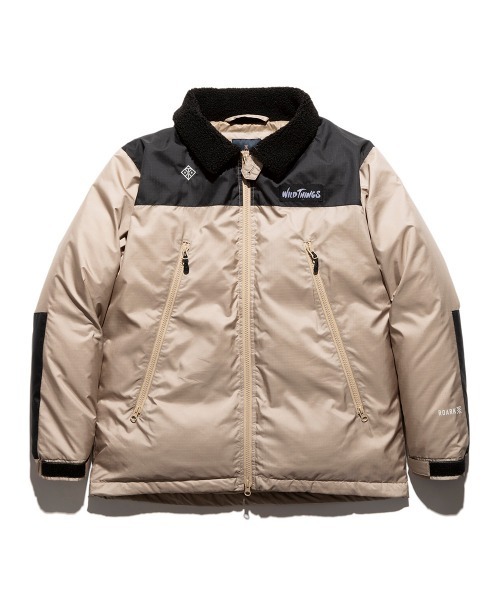 ROARK REVIVAL（ロアークリバイバル）の「【ROARK】ROARK x WILDTHINGS - HAPPY JACKET 2TONE（ダウンジャケット/コート・メンズ・ベージュ/ブラック・MEDIUM/X-LARGE/LARGE）」の18枚目の写真