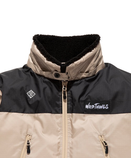 ROARK REVIVAL（ロアークリバイバル）の「【ROARK】ROARK x WILDTHINGS - HAPPY JACKET 2TONE（ダウンジャケット/コート・メンズ・ベージュ/ブラック・MEDIUM/X-LARGE/LARGE）」の21枚目の写真