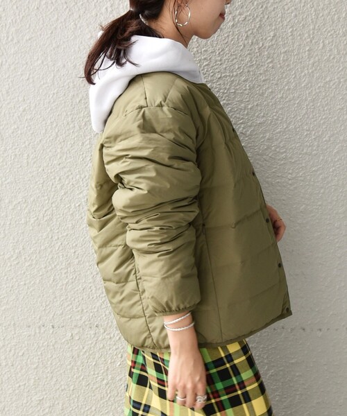 TAION（タイオン）の「【SHIPS any別注】TAION: リバーシブル ステッチレス ダウン ジャケット◇（ダウンジャケット/コート・メンズ・ブラック/ベージュ/ネイビー/オリーブ/グレー/ダークブルー/ブラック系その他・SMALL/MEDIUM/LARGE/X-LARGE）」の22枚目の写真