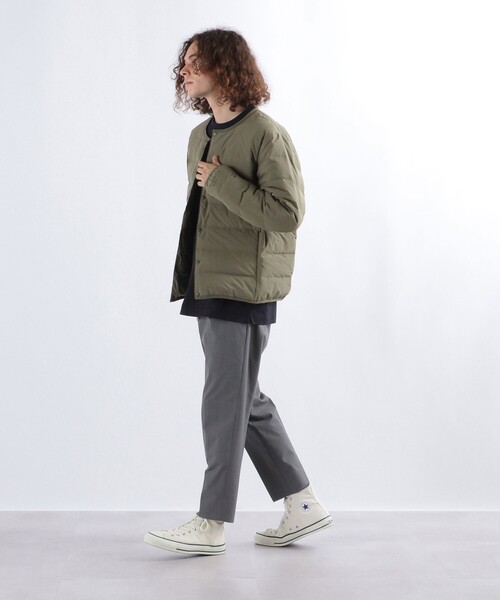 TAION（タイオン）の「【SHIPS any別注】TAION: リバーシブル ステッチレス ダウン ジャケット◇（ダウンジャケット/コート・メンズ・ブラック/ベージュ/ネイビー/オリーブ/グレー/ダークブルー/ブラック系その他・SMALL/MEDIUM/LARGE/X-LARGE）」の15枚目の写真