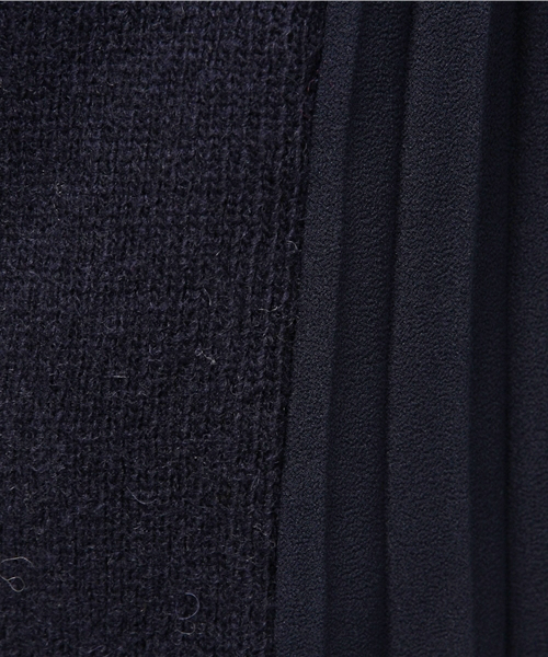 Ray BEAMS（レイビームス）の「Ray BEAMS / サイドプリーツ ニットワンピース（ワンピース・レディース・シルバー/ネイビー・ONE SIZE）」の17枚目の写真