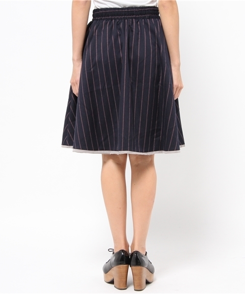 one after another NICE CLAUP（ワンアフターアナザーナイスクラップ）の「【ナイスクラップ】リバーシブルスカート（スカート・レディース・グレー/グリーン/レッド・FREE）」の12枚目の写真