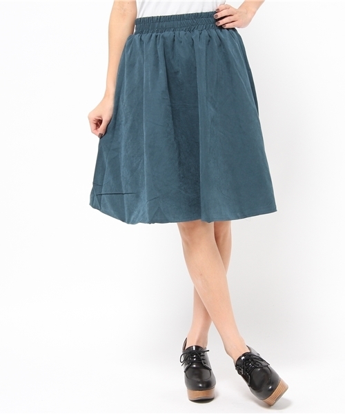 one after another NICE CLAUP（ワンアフターアナザーナイスクラップ）の「【ナイスクラップ】リバーシブルスカート（スカート・レディース・グレー/グリーン/レッド・FREE）」の9枚目の写真