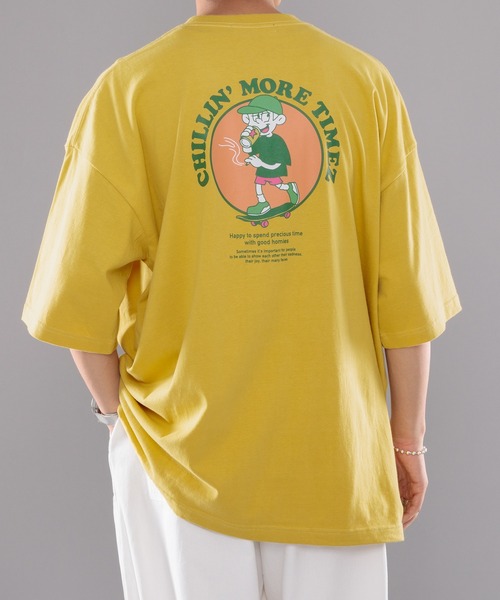 kutir（クティール）の「スケータープリントTシャツ（Tシャツ/カットソー・メンズ・ホワイト/ブラック/イエロー・LARGE/MEDIUM）」の3枚目の写真