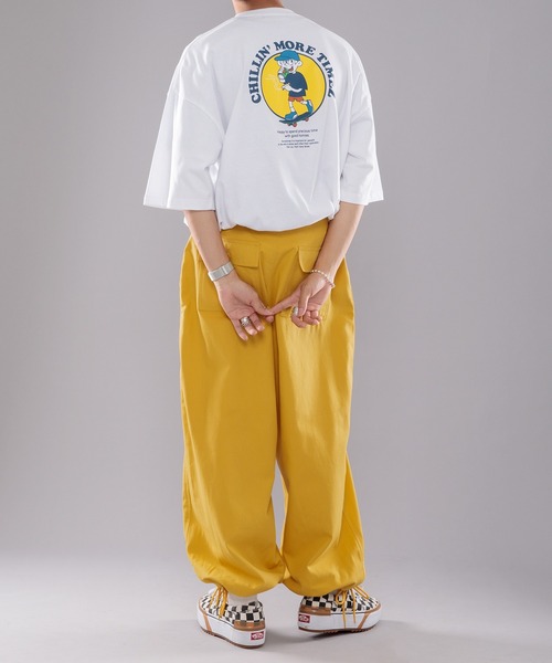 kutir（クティール）の「スケータープリントTシャツ（Tシャツ/カットソー・メンズ・ホワイト/ブラック/イエロー・LARGE/MEDIUM）」の9枚目の写真