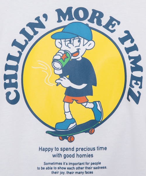 kutir（クティール）の「スケータープリントTシャツ（Tシャツ/カットソー・メンズ・ホワイト/ブラック/イエロー・LARGE/MEDIUM）」の14枚目の写真