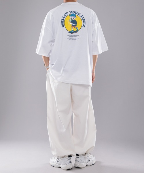 kutir（クティール）の「スケータープリントTシャツ（Tシャツ/カットソー・メンズ・ホワイト/ブラック/イエロー・LARGE/MEDIUM）」の7枚目の写真
