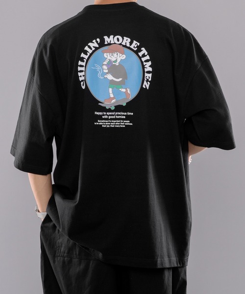 kutir（クティール）の「スケータープリントTシャツ（Tシャツ/カットソー・メンズ・ホワイト/ブラック/イエロー・LARGE/MEDIUM）」の20枚目の写真