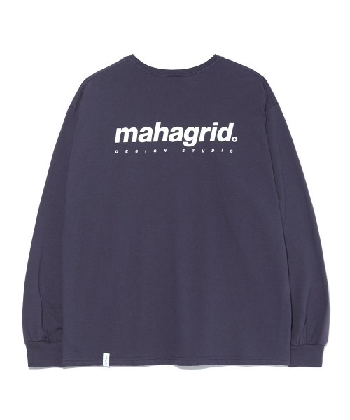 MAHAGRID（マハグリッド）の「『mahagrid/マハグリッド』ORIGIN LOGO LS TEE/オリジンロゴ 長袖Tシャツ（Tシャツ/カットソー・レディース・ホワイト/チャコールグレー/ブラック/グレー/ブルー/ネイビー/パープル/A/ピンク・S/M/L/XL）」の9枚目の写真