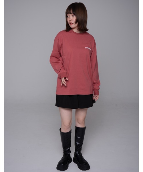 MAHAGRID（マハグリッド）の「『mahagrid/マハグリッド』ORIGIN LOGO LS TEE/オリジンロゴ 長袖Tシャツ（Tシャツ/カットソー・レディース・ホワイト/チャコールグレー/ブラック/グレー/ブルー/ネイビー/パープル/A/ピンク・S/M/L/XL）」の22枚目の写真