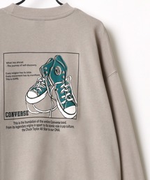 CONVERSE/コンバース ビッグシルエット バックプリント シューズ イラスト スウェット トレーナー