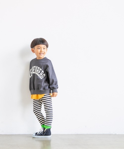 LOWRYS FARM(ローリーズファーム)の「ウラケロゴプルオーバー 215993(スウェット・キッズ・チャコールグレー/ブラウン/グレー/オフホワイト・110cm/120cm/130cm)」の5枚目の写真