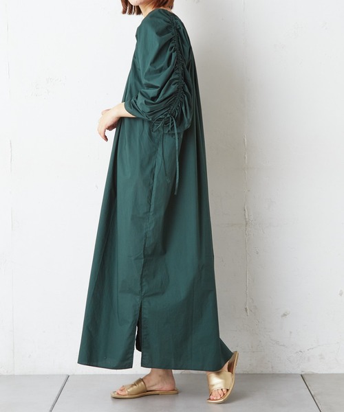 CIAOPANIC TYPY(チャオパニックティピー)の「ギャザースリーブワンピース(ワンピース・レディース・ホワイト/ブラック/グリーン・ONE SIZE)」の19枚目の写真