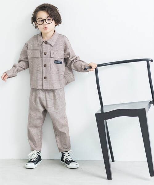 THE SHOP TK （ザ ショップ ティーケー ）の「◆【セットアップ可/ママとお揃い/WEB限定】ドロストパンツ（その他パンツ・キッズ・ブラック/ブラウン系2・11/10/12/13/14）」の5枚目の写真