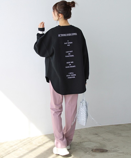 GeeRA(ジーラ)の「裏起毛ロゴチュニックスウェット(スウェット・レディース・ブラック/ブラック系その他/ホワイト/ホワイト系その他・LARGE/MEDIUM/X-LARGE/XX-LARGE)」の18枚目の写真