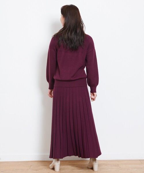 DRESKIP（ドレスキップ）の「◆もちもち求心編みニット（ニット/セーター・レディース・ブラック/ライトグリーン/ライトベージュ/ブラウン系その他2/パープル系/ピンク系・02/03/04）」の21枚目の写真