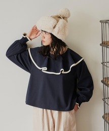 MERLOT | ビッグピエロ襟トップス(シャツ/ブラウス)