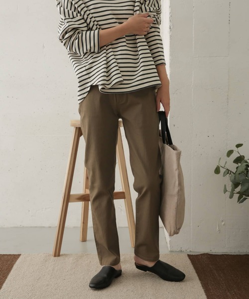 URBAN RESEARCH DOORS(アーバンリサーチドアーズ)の「コットンストレッチ5Pパンツ(その他パンツ・レディース・ベージュ/ナチュラル/グリーン系その他・36/38)」の9枚目の写真