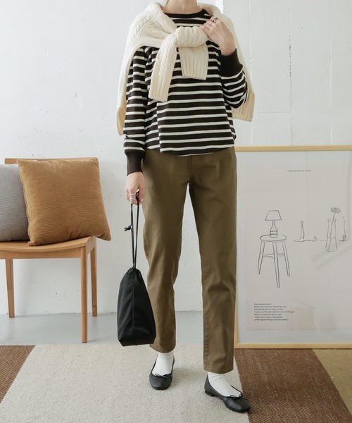 URBAN RESEARCH DOORS(アーバンリサーチドアーズ)の「コットンストレッチ5Pパンツ(その他パンツ・レディース・ベージュ/ナチュラル/グリーン系その他・36/38)」の4枚目の写真