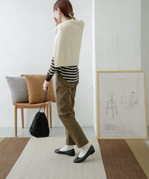 URBAN RESEARCH DOORS(アーバンリサーチドアーズ)の「コットンストレッチ5Pパンツ(その他パンツ・レディース・ベージュ/ナチュラル/グリーン系その他・36/38)」の19枚目の写真