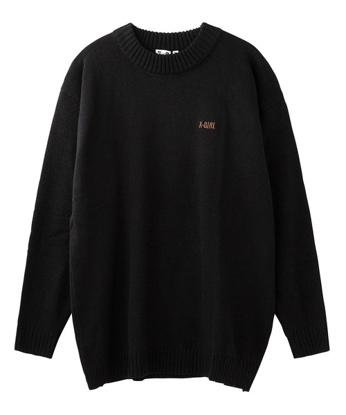 X-girl（エックスガール）の「OVERSIZED KNIT TOP（ニット