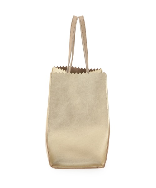 ROPE' PICNIC(ロペピクニック)の「【INIC Coffee×ROPE' PICNIC】メタリックエンボスミドルトートバッグ(トートバッグ・レディース・ゴールド/シルバー・FREE)」の3枚目の写真