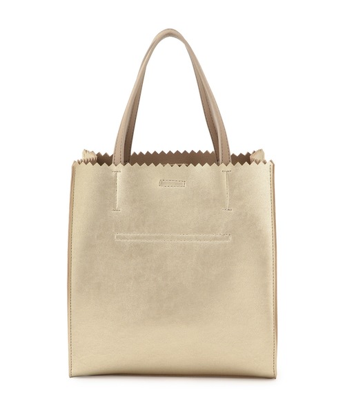 ROPE' PICNIC(ロペピクニック)の「【INIC Coffee×ROPE' PICNIC】メタリックエンボスミドルトートバッグ(トートバッグ・レディース・ゴールド/シルバー・FREE)」の4枚目の写真