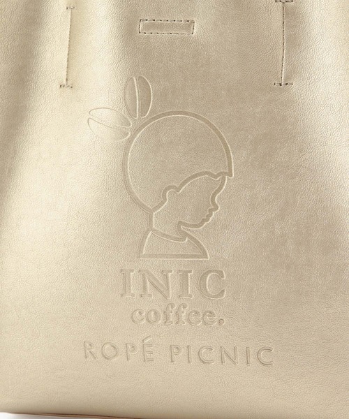 ROPE' PICNIC(ロペピクニック)の「【INIC Coffee×ROPE' PICNIC】メタリックエンボスミドルトートバッグ(トートバッグ・レディース・ゴールド/シルバー・FREE)」の6枚目の写真