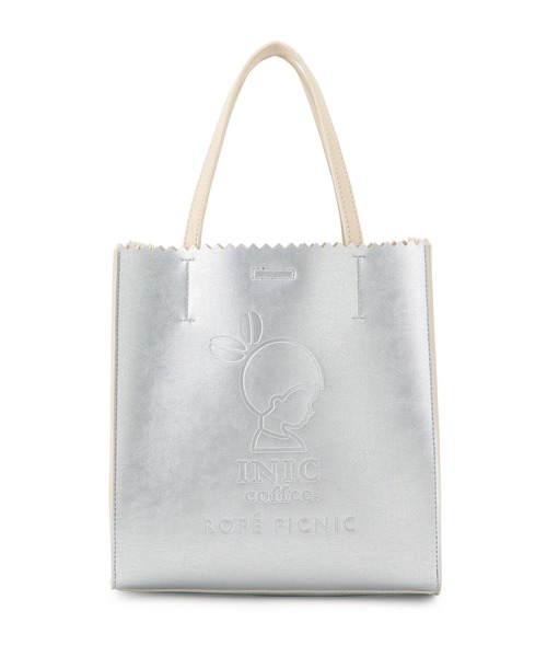 ROPE' PICNIC(ロペピクニック)の「【INIC Coffee×ROPE' PICNIC】メタリックエンボスミドルトートバッグ(トートバッグ・レディース・ゴールド/シルバー・FREE)」の11枚目の写真