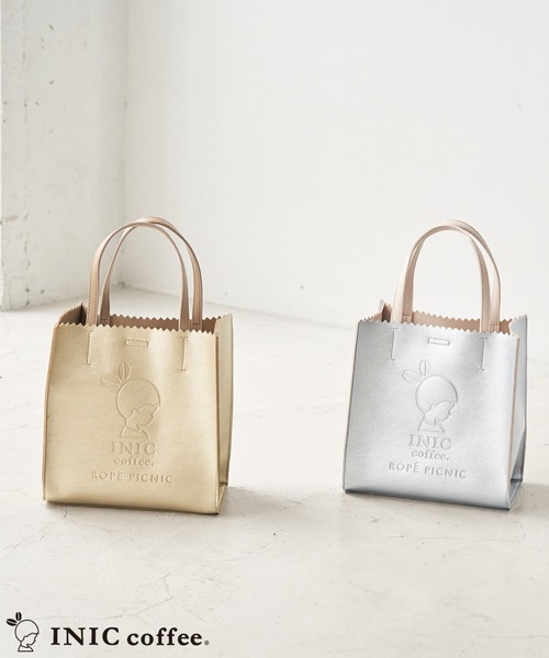 ROPE' PICNIC(ロペピクニック)の「【INIC Coffee×ROPE' PICNIC】メタリックエンボスミドルトートバッグ(トートバッグ・レディース・ゴールド/シルバー・FREE)」の12枚目の写真