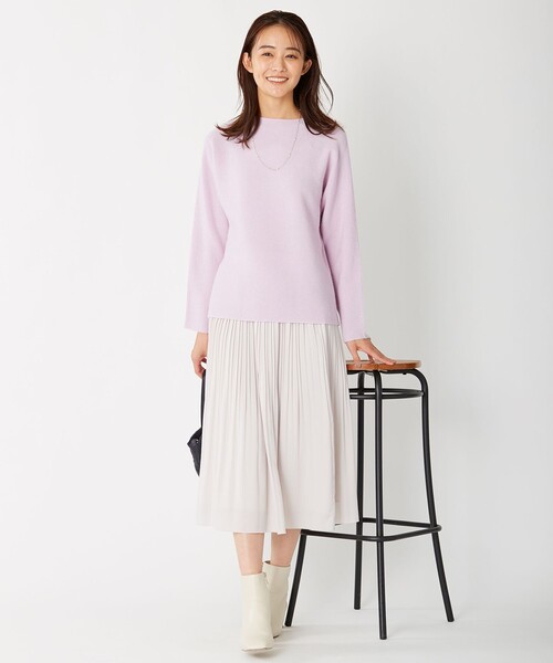 J.PRESS Ladies(J.プレス レディス)の「【洗える】ノルディス2WAYジョーゼット プリーツ スカート(スカート・レディース・ライトグレー系/ライトグリーン系・XS)」の10枚目の写真