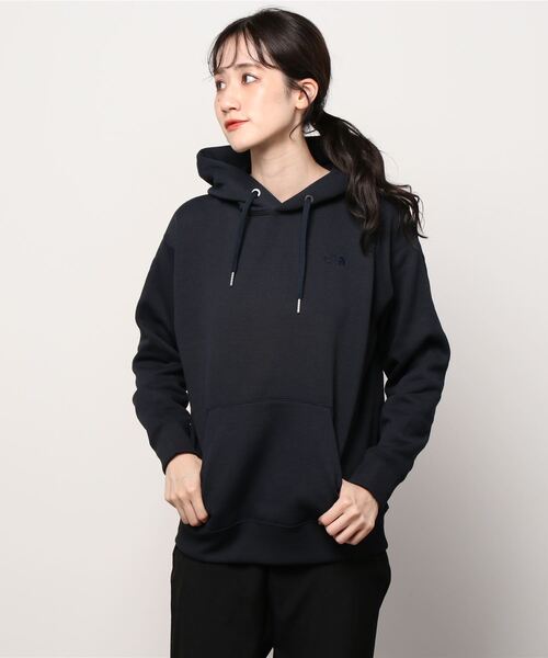 THE NORTH FACE（ザノースフェイス）の「ザ ノース フェイス THE NORTH FACE Heather Sweat Hoodie(ヘザースウェットフーディ)（パーカー・レディース・ブラック/ネイビー/オレンジ/グレー・L/XL/M）」の4枚目の写真