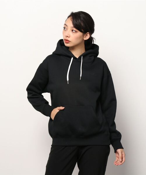 THE NORTH FACE（ザノースフェイス）の「ザ ノース フェイス THE NORTH FACE Heather Sweat Hoodie(ヘザースウェットフーディ)（パーカー・レディース・ブラック/ネイビー/オレンジ/グレー・L/XL/M）」の2枚目の写真