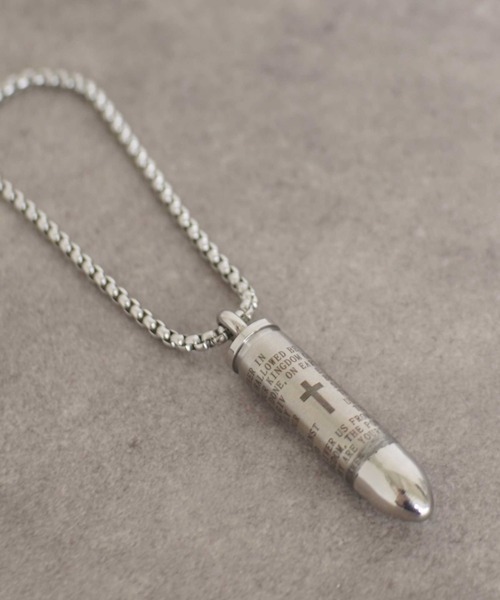 dictionary（ディクショナリー）の「【dictionary】クロス ブレット ネックレス / メモリアル ネックレス（ネックレス・レディース・ブラック/シルバー/ゴールド・FREE）」の3枚目の写真