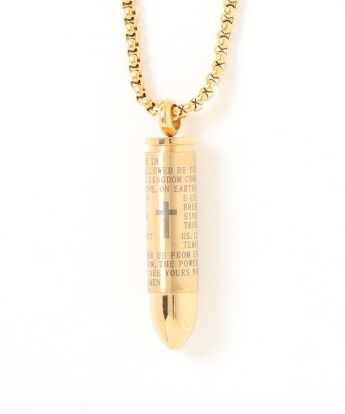 dictionary（ディクショナリー）の「【dictionary】クロス ブレット ネックレス / メモリアル ネックレス（ネックレス・レディース・ブラック/シルバー/ゴールド・FREE）」の9枚目の写真