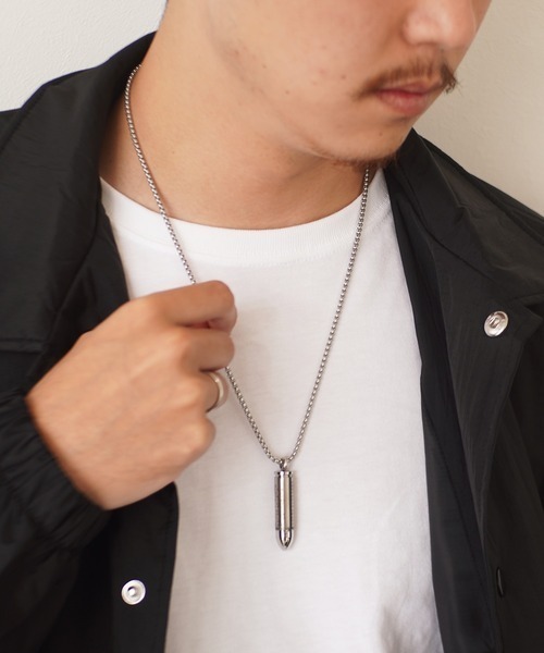 dictionary（ディクショナリー）の「【dictionary】クロス ブレット ネックレス / メモリアル ネックレス（ネックレス・レディース・ブラック/シルバー/ゴールド・FREE）」の6枚目の写真