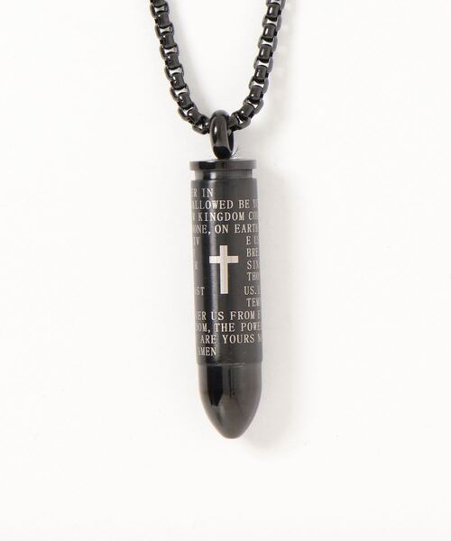 dictionary（ディクショナリー）の「【dictionary】クロス ブレット ネックレス / メモリアル ネックレス（ネックレス・レディース・ブラック/シルバー/ゴールド・FREE）」の7枚目の写真