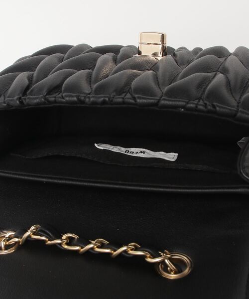 WEGO(ウィゴー)の「WEGO/キルティングショルダーバッグ(ショルダーバッグ・レディース・ブラック/アイボリー・FREE)」の7枚目の写真