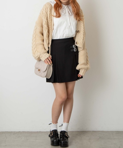 WEGO(ウィゴー)の「WEGO/キルティングショルダーバッグ(ショルダーバッグ・レディース・ブラック/アイボリー・FREE)」の9枚目の写真