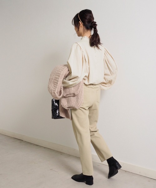 Crisp（クリスプ）の「ボリュームスリーブブラウス（シャツ/ブラウス・レディース・ホワイト/アイボリー・FREE）」の8枚目の写真