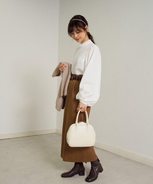 Crisp（クリスプ）の「ボリュームスリーブブラウス（シャツ/ブラウス・レディース・ホワイト/アイボリー・FREE）」の18枚目の写真