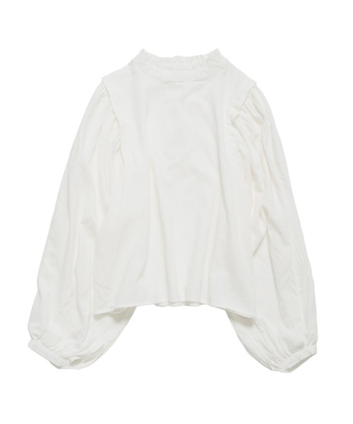 Crisp（クリスプ）の「ボリュームスリーブブラウス（シャツ/ブラウス・レディース・ホワイト/アイボリー・FREE）」の21枚目の写真