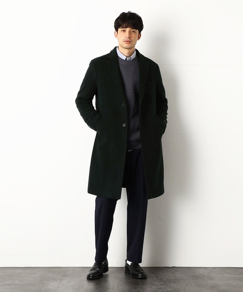COMME CA COMMUNE(コムサコミューン)の「チェスターコート(チェスターコート・メンズ・グリーン/ネイビー/ブラウン・LARGE/SMALL/MEDIUM)」の5枚目の写真