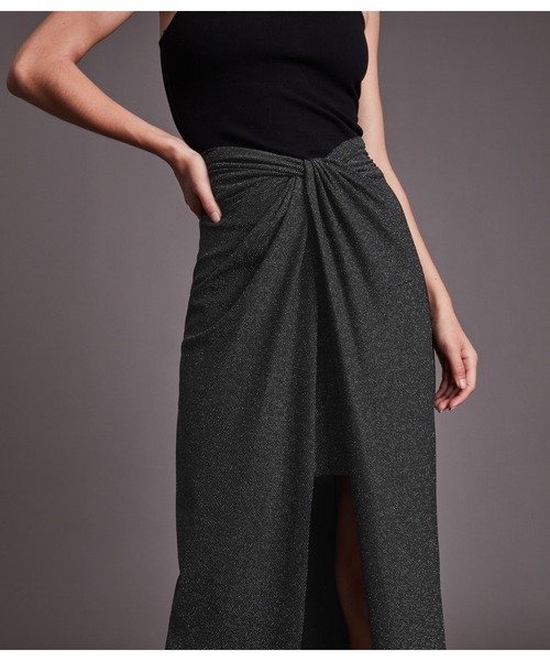 ALLSAINTS（オールセインツ）の「SAMI METALLIC SKIRT | SAMI METALLIC スカート（スカート・レディース・グレー系その他・6/4/8）」の4枚目の写真