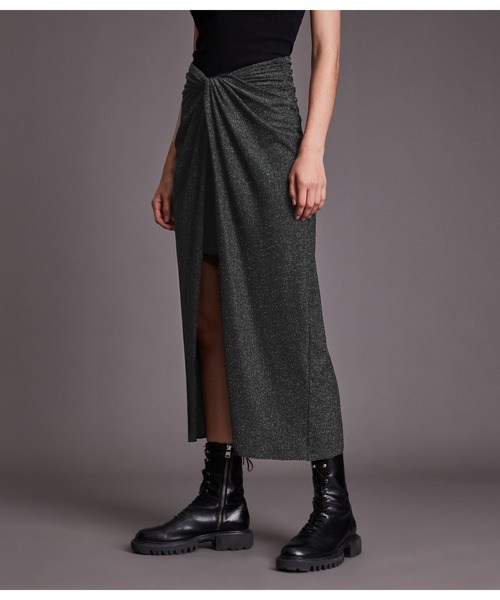 ALLSAINTS（オールセインツ）の「SAMI METALLIC SKIRT | SAMI METALLIC スカート（スカート・レディース・グレー系その他・6/4/8）」の8枚目の写真