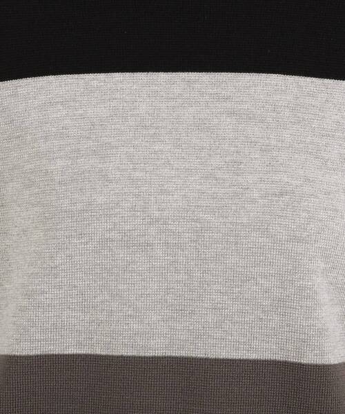 SHOO・LA・RUE（シューラルー）の「◆マルチボーダーニットワンピース（ワンピース・レディース・ブラック系2/ダークブラウン系2/ダークグリーン系2・03/02/04）」の13枚目の写真